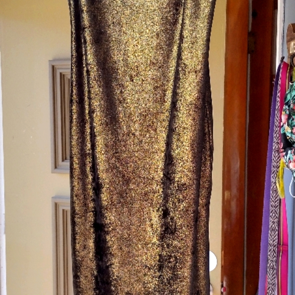 Golden Glittery party dress